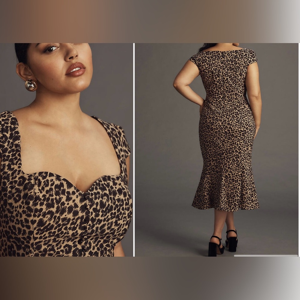 NWT Anthropologie the Cecily fit vintage retro fit sweetheart dress size Small